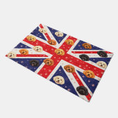 Cockapoo Union Jack deurmat | UK honden welkom mat (Schuin)