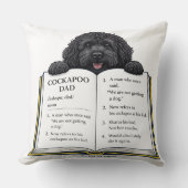 Cockapoo-vader definitie cadeau kussen (Voorkant)