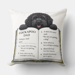 Cockapoo-vader definitie cadeau kussen