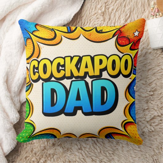 Cockapoo Vader Kussen | Grappig Hond Vader Cadeau (Deken)