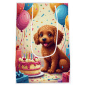 Cockapoo verjaardagsfeest medium cadeauzakje (Achterkant)