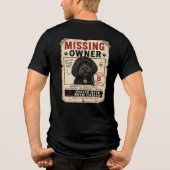 Cockapoo Vermiste Eigenaar T-Shirt Grappig Hond Ge (Achterkant)