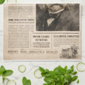 Cockapoo Vintage Newspaper  Theedoek (Gevouwen)