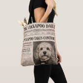 Cockapoo Vintage Newspaper  Tote Bag (Dichtbij)