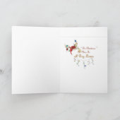 Cockapoo wensen wij u Vrolijke Kerstmis Feestdagen Kaart (Binnen)