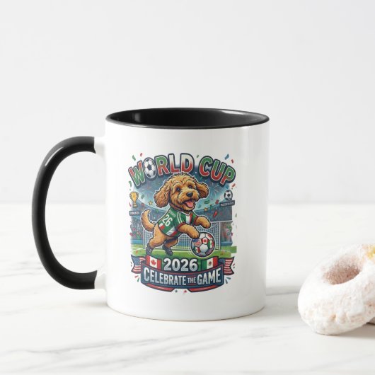 Cockapoo Wereldkampioenschap 2026 Mok (Met donut)