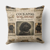 Cockapoo Whodunit kussen | Grappig honden cadeau (Achterkant)