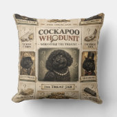 Cockapoo Whodunit kussen | Grappig honden cadeau (Voorkant)