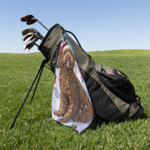 Cockapoo Winter Wonderland Christmas Joy Golfhanddoek