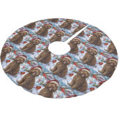 Cockapoo Winter Wonderland Christmas Joy Kerstboom Rok (Gekanteld)