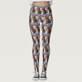 Cockapoo Winter Wonderland Christmas Joy Leggings (Voorkant)