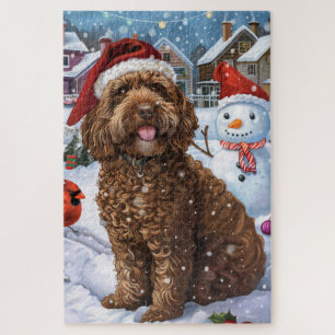 Cockapoo Winter Wonderland Christmas Joy Legpuzzel
