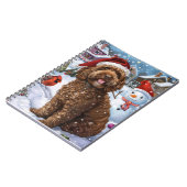 Cockapoo Winter Wonderland Kerstvreugde Notitieboek (Linkerzijde)