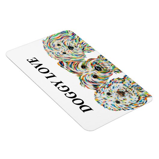 Cockapoo, Yorkshire Terrier en Maltipoo Magnet Magneet (Rechterzijde)