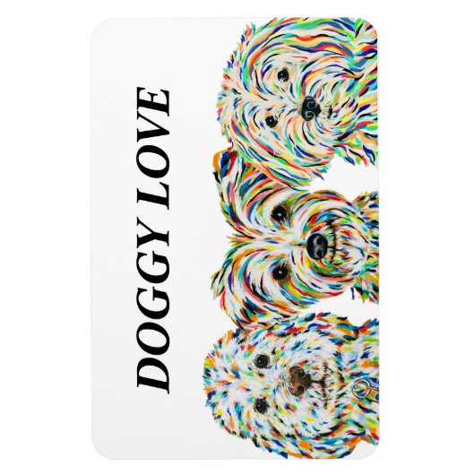 Cockapoo, Yorkshire Terrier en Maltipoo Magnet Magneet (Verticaal)