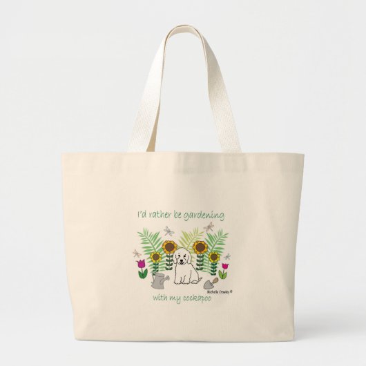 CockapooWt Grote Tote Bag (Voorkant)