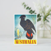 Cockatau Australia vintage Briefkaart (Staand voorkant)