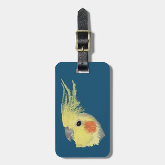 Cockatiel Bagagelabel (Voorkant verticaal)