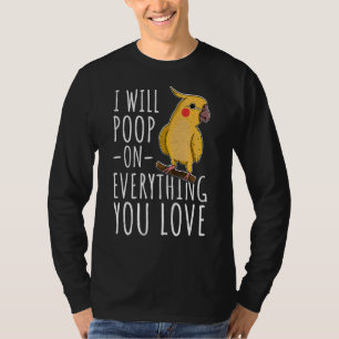 Cockatiel Bioloog Ornitholoog Birdwatching 6 T-shirt