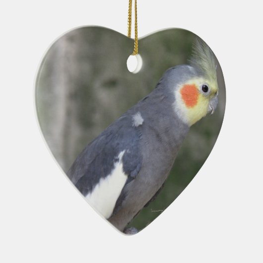 Cockatiel Bird Keramisch Ornament (Rechts)