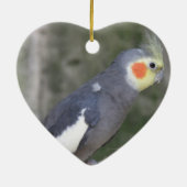 Cockatiel Bird Keramisch Ornament (Achterkant)