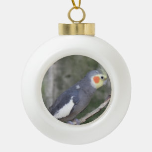 Cockatiel Bird Keramische Bal Ornament