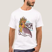 Cockatiel Bird Ma Cartoon T-shirt (Voorkant)