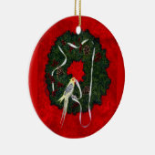 Cockatiel, Bird Ornament - "Santa's Little Helper" (Rechts)