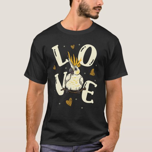 Cockatiel Bird Parrot Bird Watching Ornithologist T-shirt (Voorkant)