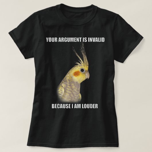 COCKATIEL Birds Funny Cockatiels Design T-shirt (Design voorkant)