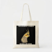 COCKATIEL Birds Funny Cockatiels Design Tote Bag (Voorkant)