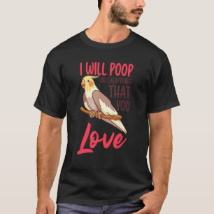 Cockatiel Birdwatch Birding Bird Keeper Ornitho T-shirt