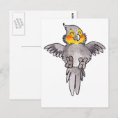 Cockatiel Briefkaart (Voorkant / Achterkant)