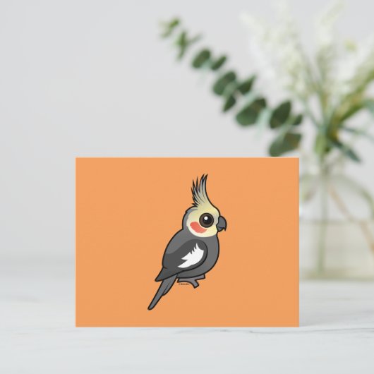 Cockatiel Briefkaart (Staand voorkant)
