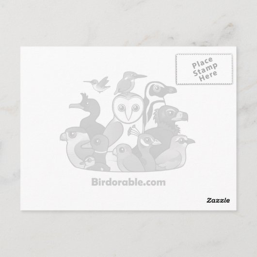 Cockatiel Briefkaart (Achterkant)