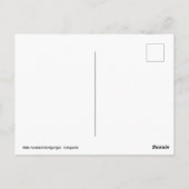 Cockatiel budgerigar met een filiaal briefkaart (Achterkant)