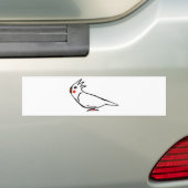 Cockatiel Bumpersticker (Op auto)