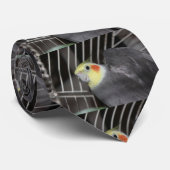 Cockatiel closeup Birdie Stropdas (Opgerold)