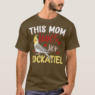 Cockatiel Cockato Lutino Parrot Quarrion Mothers T-shirt