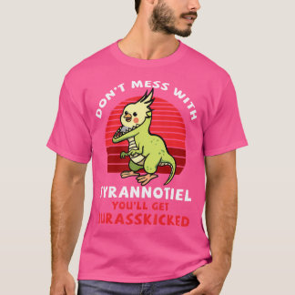 Cockatiel Cockato Lutino Quarrion Dinosaur Dino P T-shirt