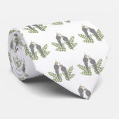 Cockatiel Couple Stropdas (Opgerold)