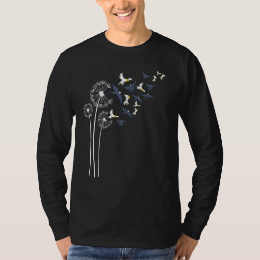 Cockatiel Dandelion Flower For Dandelions and Parr T-shirt (Voorkant)