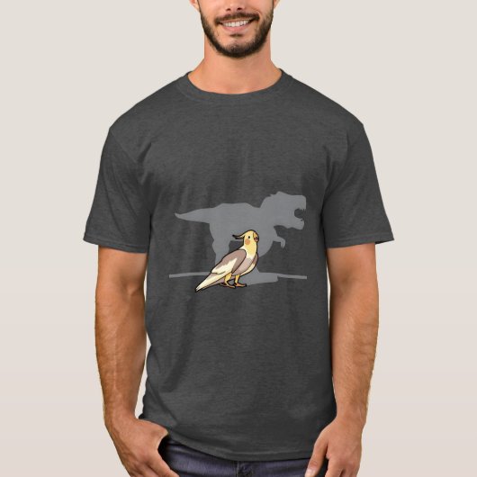 Cockatiel Dino vogel budgie cadeau  T-shirt (Voorkant)