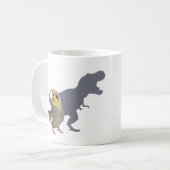 Cockatiel Dinosaur Roar Personalized Gift Koffiemok (Voorkant links)