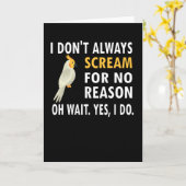 Cockatiel Eigenaar Bird Lover Cockatiel Parrot Lov Kaart (Gele Bloem)