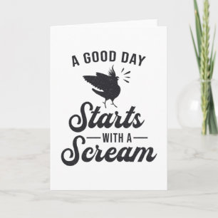 Cockatiel-eigenaars van een goede dag grappige Coc Kaart