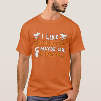 Cockatiel eigenaren Ik hou van Cockatiel Vogellief T-shirt