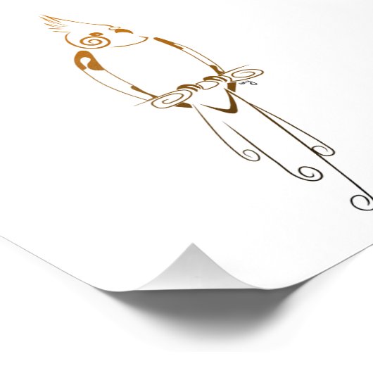 Cockatiel Foto Afdruk (Hoek)