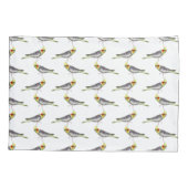 Cockatiel Frenzy Kussensloop (kies kleur) (Achterkant-Links)
