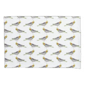 Cockatiel Frenzy Kussensloop (kies kleur) (Voorkant-Links)